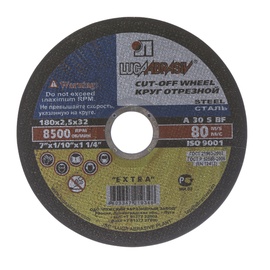 Griešanas disks Luga Abraziv, 180 mm x 1.6 mm x 32 mm