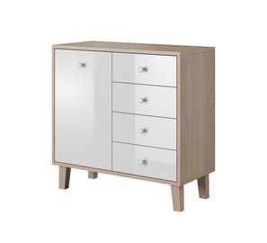 Idzczak Meble Sonata 03 1D43 Chest Of Drawers Sonoma Oak/White