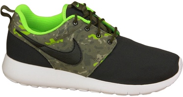 Nike Running Shoes Roshe One Print Gs 677782-008 Black/Green 40