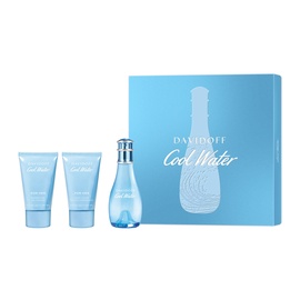 Moteriškų kvepalų rinkinys Davidoff Cool Water 3pcs Set 150 ml EDT