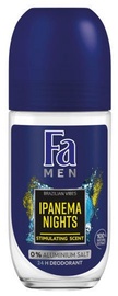Vīriešu dezodorants Fa Men Ipanema Nights Roll On, 50 ml