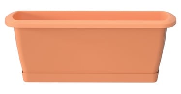 Вазон Prosperplast Respana ISE600P, пластик, 60 см, Ø 60 см x 18.4 см, коричневый