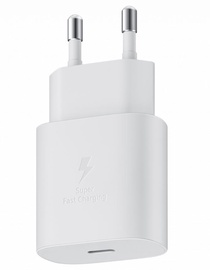 Зарядное устройство Samsung, USB Type C/AC/DC, белый