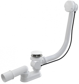 Сифон для ванной Besco Automatic With Overflow, 120 мм, белый