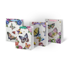 Paper Gift Bag With Butterflies 31x12x40cm SCW308-ABCD-L
