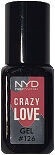 Лак для ногтей NYD Professional Crazy Love 126, 10 г