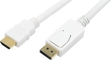 Juhe Sharkoon Cable Displayport DP 1.2 to HDMI 4K White 3m