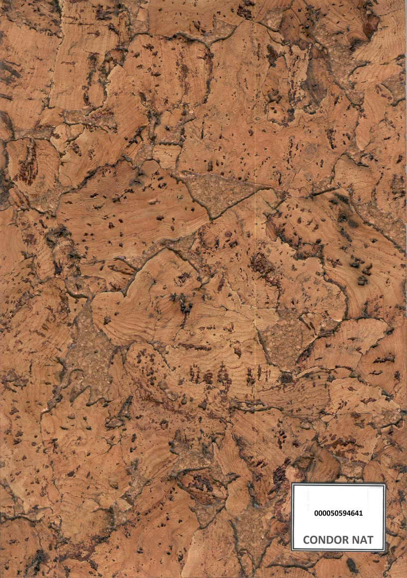 Пробковое покрытие Corksribas Condor Natural, 60x30x0.3 см