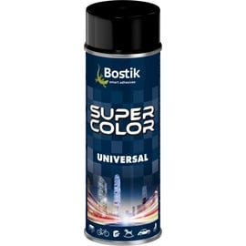 Aerozoliniai dažai Bostik Super Color Universal, paprastieji, matinė juoda, 0.4 l