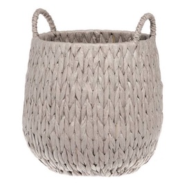 4Living 314152-1 Braidet Round Basket Brown