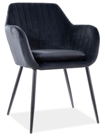 Tugitool Modern Wenus Velvet, must, 57 cm x 40 cm x 82 cm