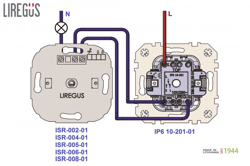 Valgustuse regulaator Liregus Epsilon, hall