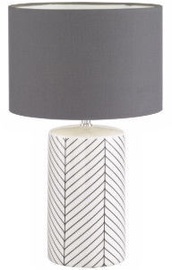 Fischer & Honsel 50090 Table Lamp 40W E27 White/Gray