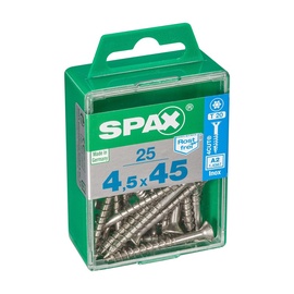 Medsraigčiai Spax, 4,5 x 45 mm, A2, T20, 25 vnt.