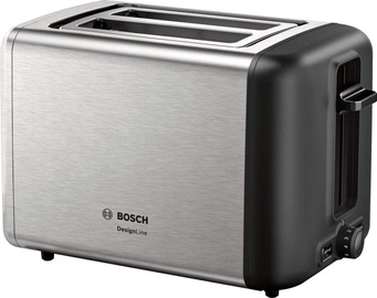 Tosteris Bosch TAT3P420DE, melna/nerūsējošā tērauda