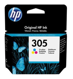 Printerikassett HP 305, sinine/kollane/fuksia (magenta)
