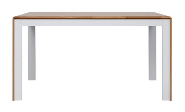 Black Red White Bari Extendable Table 140/180cm Oak/White