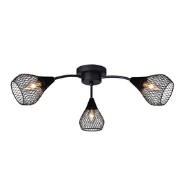 Domoletti Bistro MX51166-3 Ceiling Lamp 3x3W E14 Black