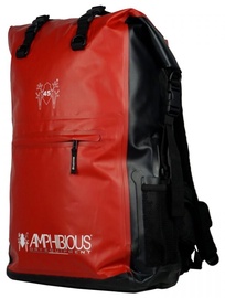 Туристический рюкзак AMPHIBIOUS Overland Waterproof, черный/красный, 45 л