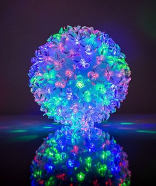 EV LED 100 Ball with Flowers Multi Color D14cm