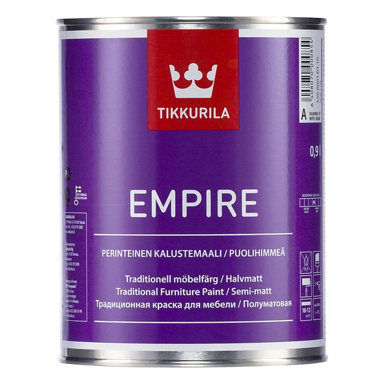 Speciāla krāsa Tikkurila, pus-matēts, balta