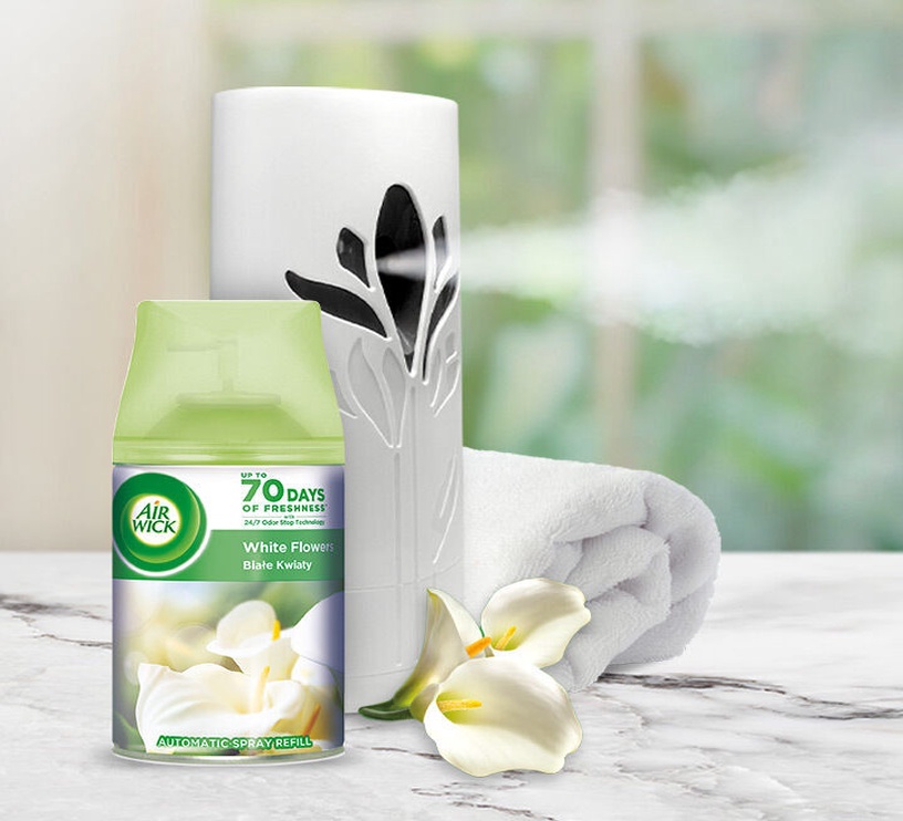 Air Wick Automatic Air Freshener/Dispenser 250ml White Flowers Krauta.ee