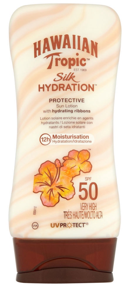 hawaiian tropic spf50 silk hydration lotion