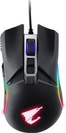 Žaidimų pelė Gigabyte AORUS M5 Black, laidinė, optinė