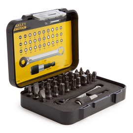 Komplekts Stanley Bit Set, 3 - 8 mm, 1/4", 32 gab.