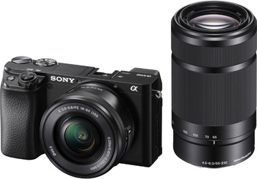 Sony Alpha A6100 Black + 16-50mm + 55-210mm