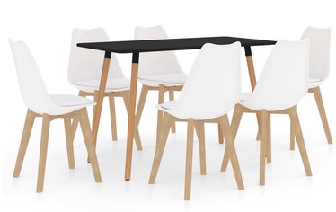 Обеденный комплект VLX Dining Set 287243/288389, белый/серый