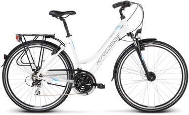 Kross Trans 3.0 L 28" White Blue Black Glossy 20