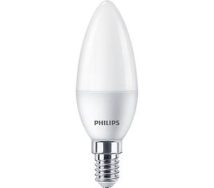 Лампочка Philips LED, B35, холодный белый, E14, 5 Вт, 470 лм