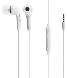 Ausinės Samsung EHS64AVFWE Original Headset w/ Mic/Remote White Bulk