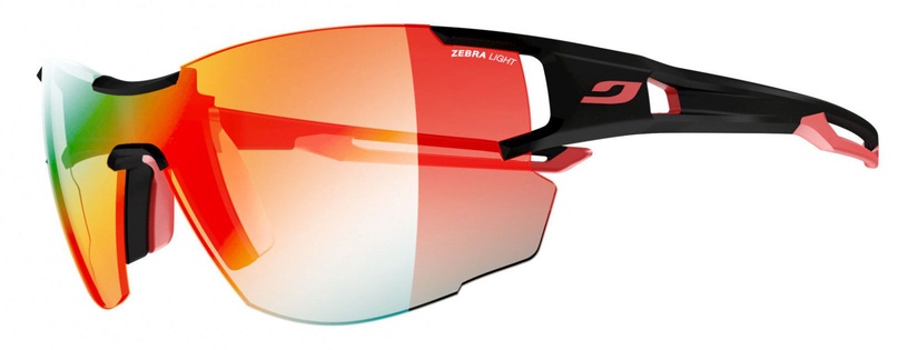 Солнцезащитные очки спортивные Julbo Aerolite Zebra Light, 126 мм, черный/красный