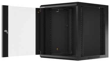 Lanberg Wall-Mounted Rack 19'' 12U 570x600mm Black
