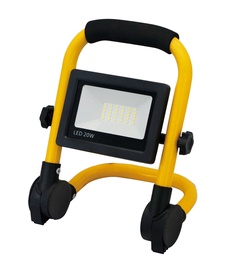 Prožektors Okko, 1500 lm, 5000 °K, IP44, melna/dzeltena