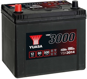 Аккумулятор Yuasa YBX3014, 12 В, 60 Ач, 500 а