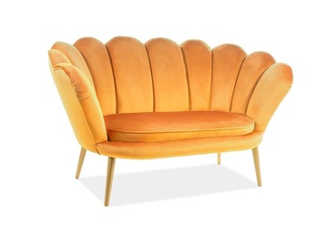 Signal Meble Magnolia 2 Velvet Sofa Curry/Gold