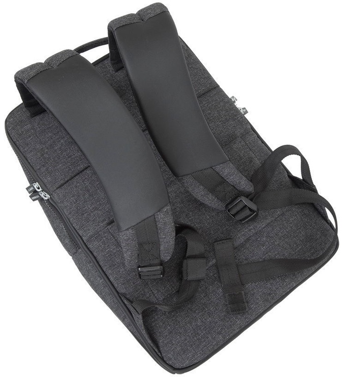 Sülearvuti seljakott Rivacase Melange MacBook Pro And Ultrabook Backpack, must, 15.6"