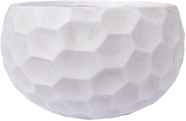 Puķu pods Home4you Flower Pot Cubo-1 D54xH27cm White