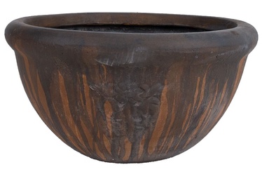Home4you Lava Flower Pot Dark Brown 38cm