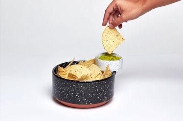 Kauss Eclipse Snack Bowl Set, valge/must, 200 mm, 2 tk