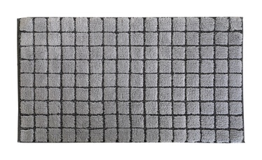 Vannas istabas paklājs Saniplast Plaza Perla, pelēka, 110 cm x 60 cm