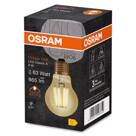 Spuldze Osram LED, E27, balta, E27, 8 W, 950 lm