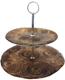 Dekor Cam Vortex Cake Stand Gold