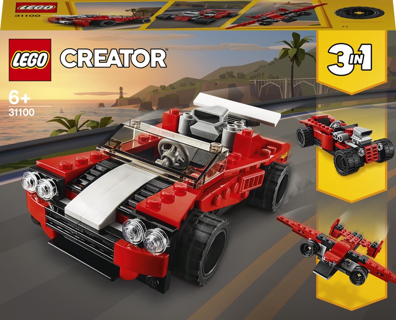 Konstruktorius LEGO Creator Sportinis automobilis 31100, 134 vnt.