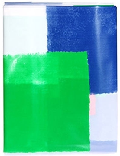 Vannas istabas aizkars Ridder Plastic, zila/balta/zaļa, 2000 mm x 1800 mm