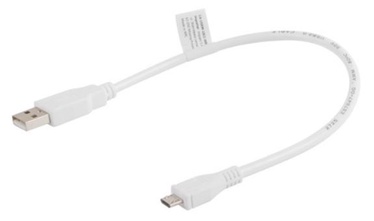 Lanberg Cable USB / Micro USB White 0.3m