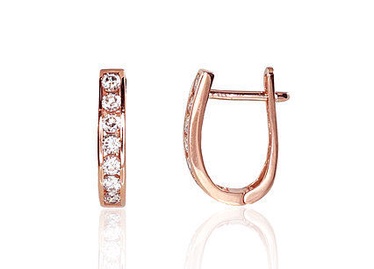 Diamond Sky 14K Red Gold Earrings Confetti III Solid Gold 585